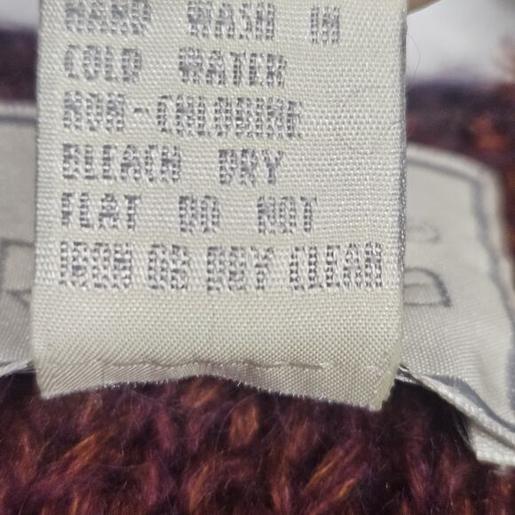 Rosanna Looped Mohair Crop Cardigan Sweater Vtg 80s Bohemian Colorful Medium - Picture 7 of 7